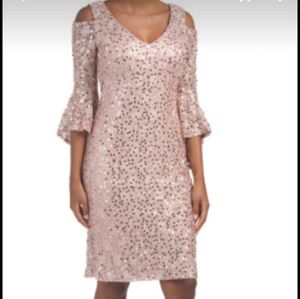 Rosegold sequin dress